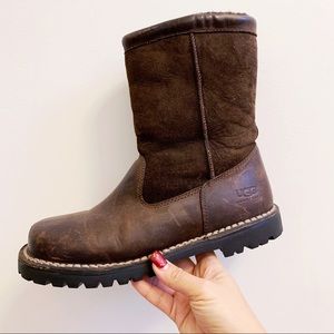 brown leather uggs